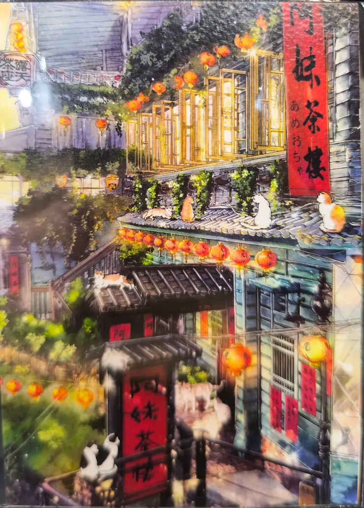 可愛貓咪手繪明信片