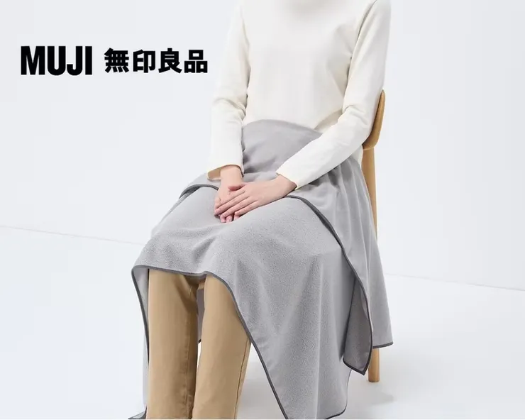 無印良品 棉絨毛針織膝上毯