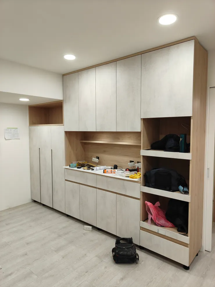 （工地實況圖）實際組裝後樣貌，細節處稍微做了調整