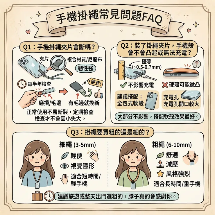 手機掛繩常見問題FAQ