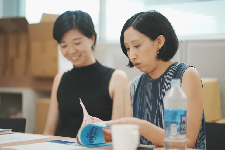 「開放式結局：TFAM 放映計畫」策展人馮馨、陳慧穎／張硯拓 攝影