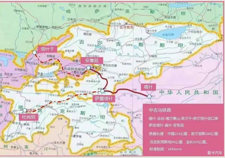 (圖片來源:吉爾吉斯總統:由於俄羅斯不再反對,中吉烏鐵路明年開工)