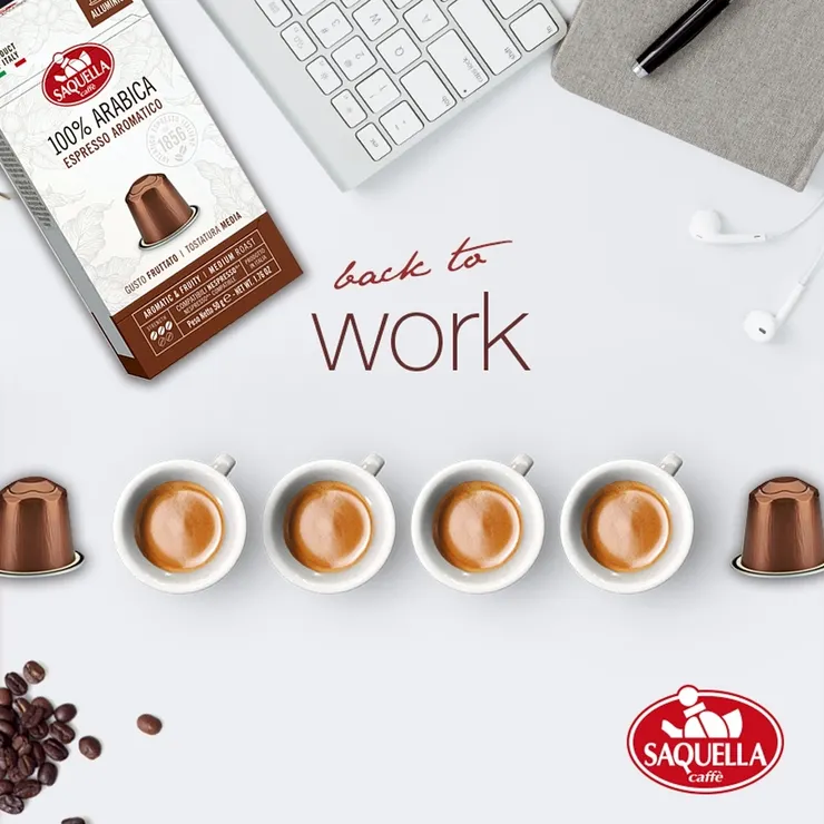 義大利百年烘焙工藝：SAQUELLA 全新咖啡膠囊系列正式登台。（圖／SAQUELLA提供）