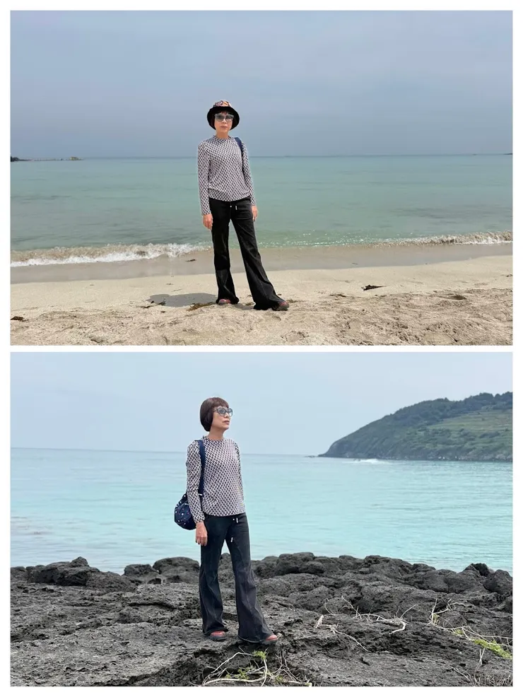 白沙、黑石、隨天氣變色的海