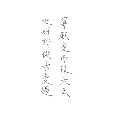 丁尼生《悼念集》「寧願愛而後失去 也好於從未愛過」