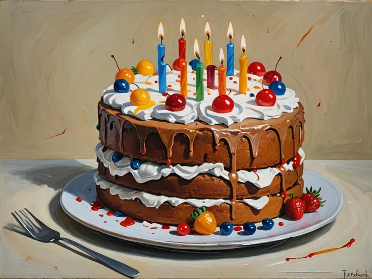 雖然只是個AI的蛋糕,MJ也不喜歡吃甜食,但還是希望他收到會開心,偶然吃一塊不怕啦。