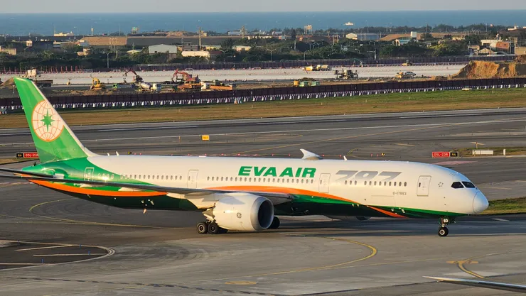 這是長榮航空的波音B787型夢幻客機!