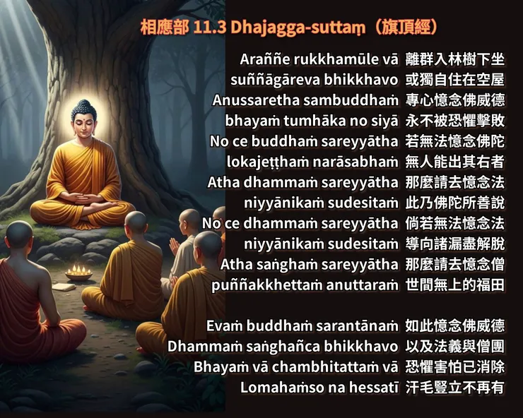 佛陀法語 | 憶念三寶的利益