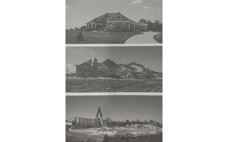 其中一戶被徵收強拆的房子（截自《富士坑》）