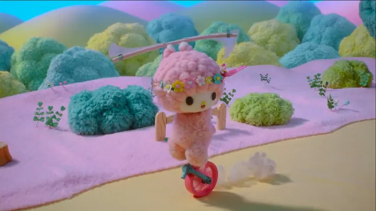 然後還踩著車轆，有腳踏筋斗雲的錯覺，加上頭頂的花環很像金剛圈，竟然有種錯覺…