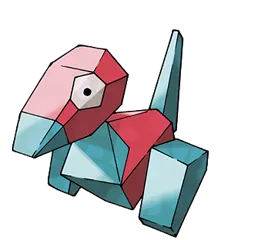 3D龍。由 http://wiki.52poke.com/wiki/File:137Porygon.png, Fair use