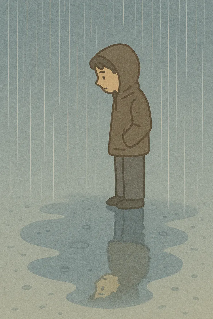 雨中斜影