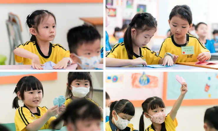 小一新生積極參與課室的體驗活動
