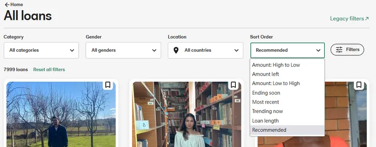 篩選條件(圖片來自官網)