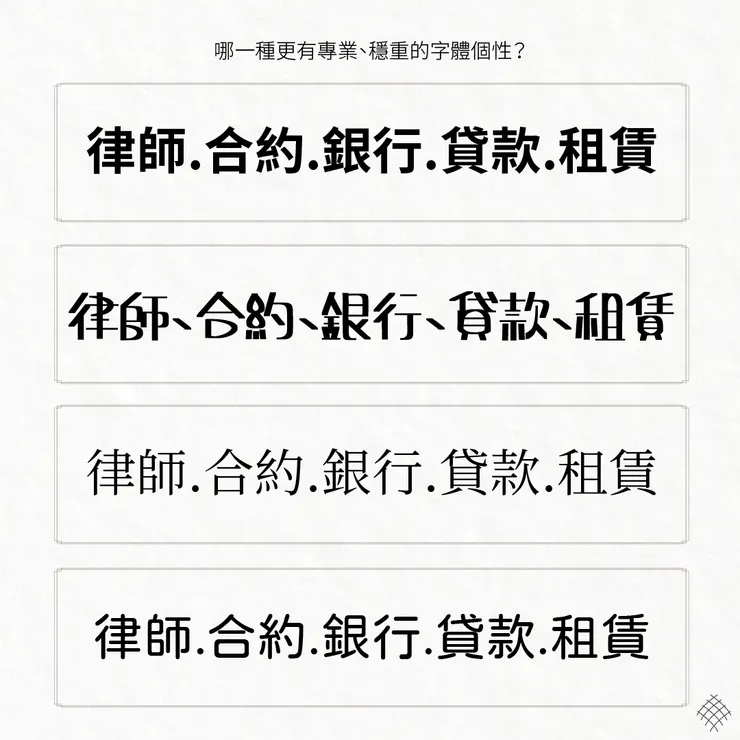 哪一個看起來專業可信度更高?