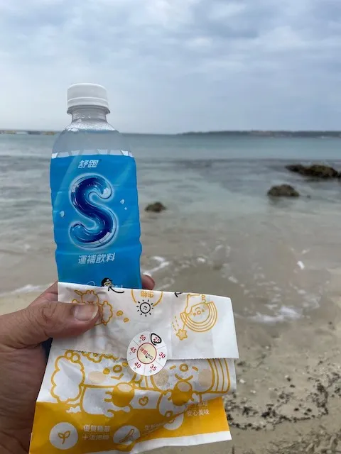 在海邊吃蕃薯也是奇妙的體驗