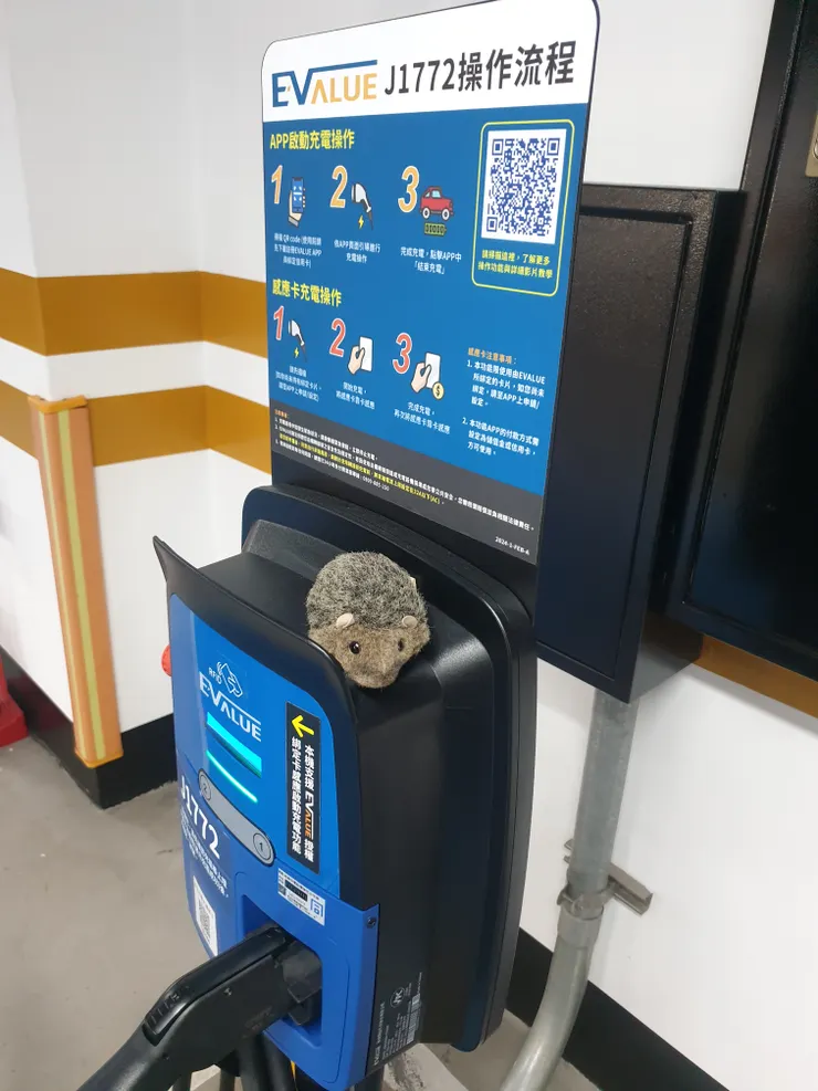 小刺蝟與充電樁