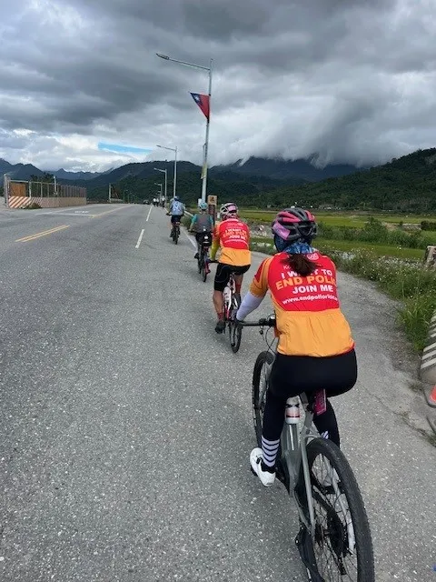 來自馬來西亞的扶輪社友，車衣很漂亮