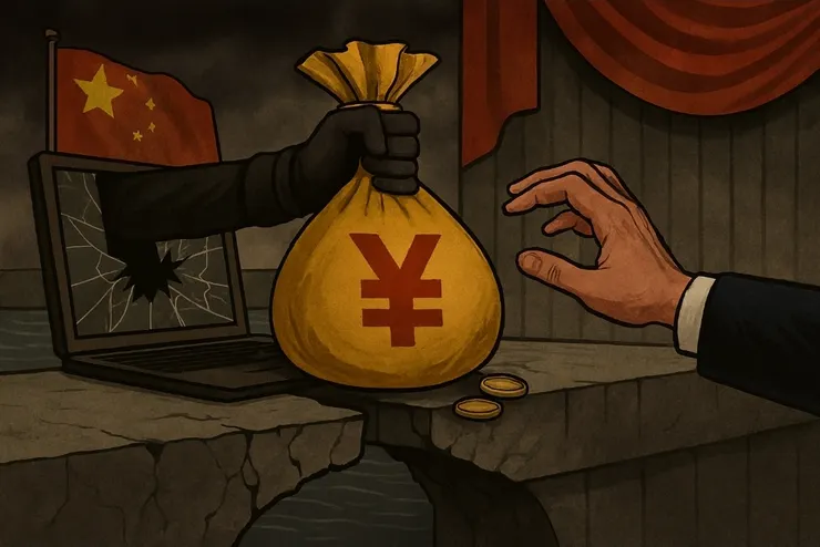 《綠白藍集》詐團的「政治紅利」(圖:使用AI工具生成)