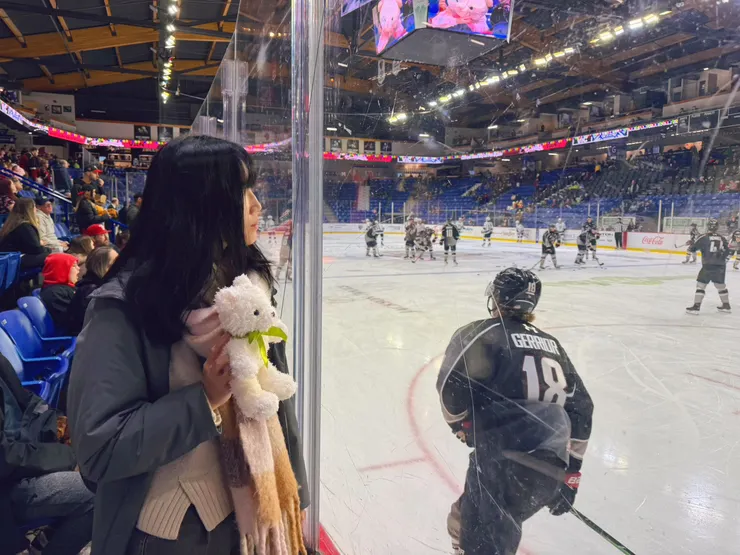 比賽開始前選手的暖身畫面