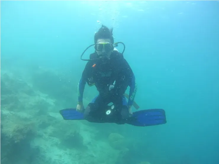 水中漂浮很享受...