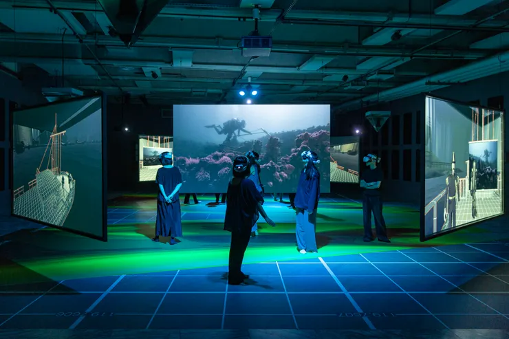 2025 北美館開放網絡計畫，線下計畫「沉沒的聲音」 場景照。圖像提供：臺北市立美術館