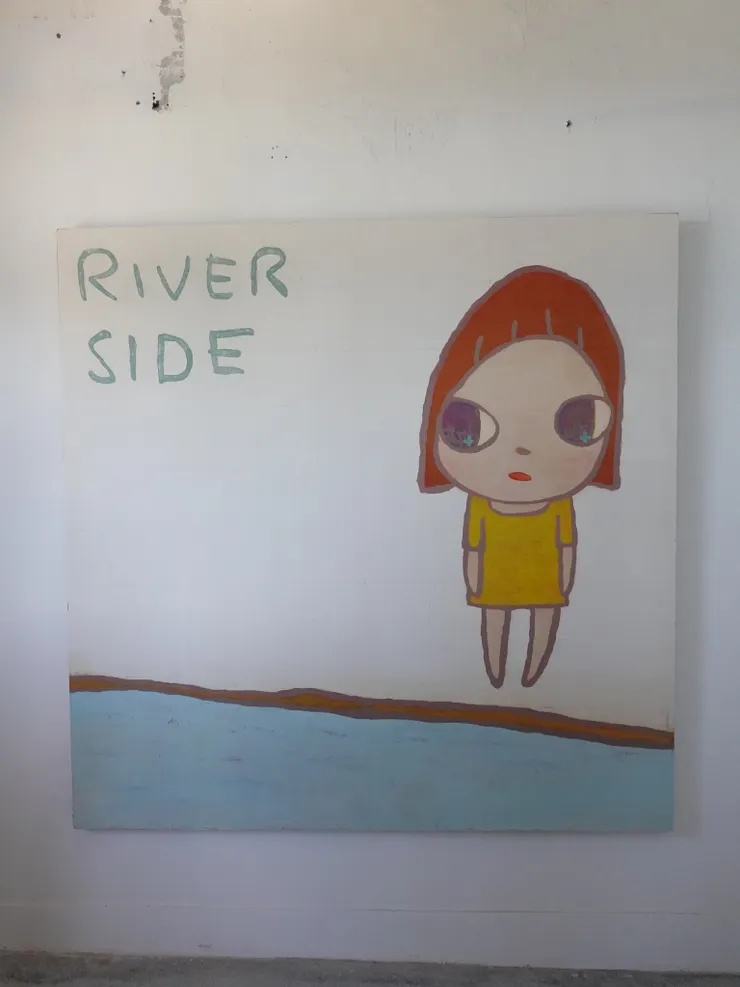 非常喜歡這幅大大的River Side，盯著它看了好久，很能讓心情冷靜、沉澱下來的畫作。