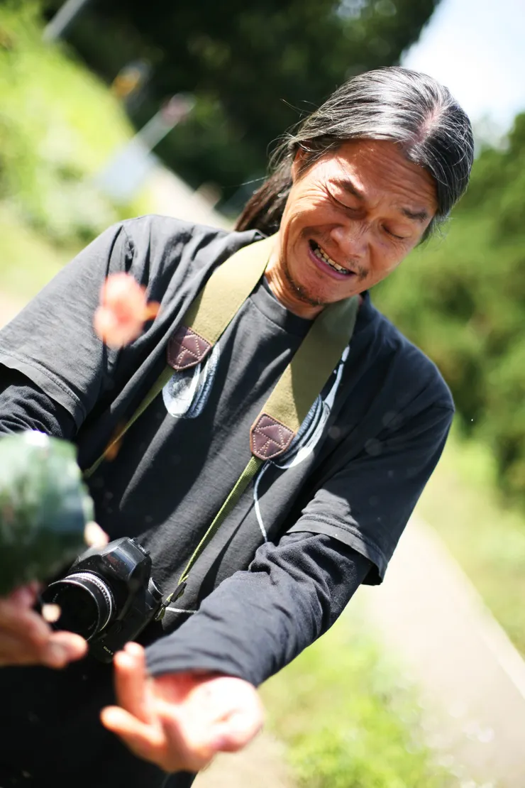 ▲主理「大地予我」農業工作的香港農夫袁易天。（阿G 攝）