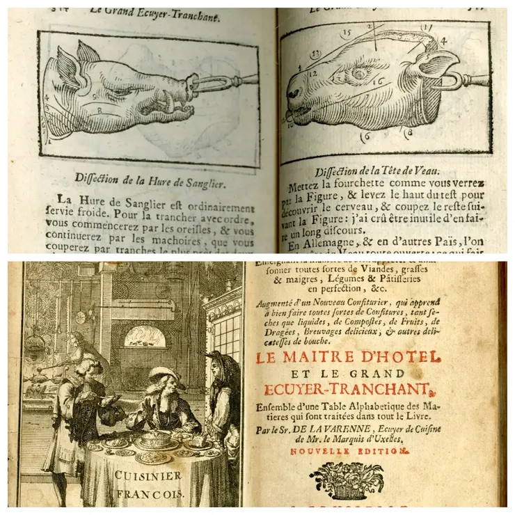 《法蘭索瓦廚師》首次於1698年以不同的封面插圖出版，新增了製果醬師（Confiturier）、餐飲總管（Maitre D'Hôtel）和切肉師（le Grand Ecuyer-Tranchant）的內容，並配有木刻插圖。