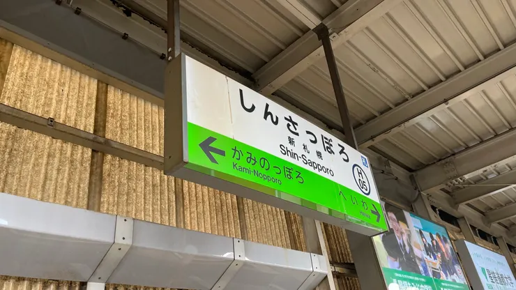 跟很多JR站名被冠上「新」是因為新幹線新設站的原因不同，這邊是因原本為大日本帝國陸軍的厚別彈藥庫，後來轉讓要做札幌副都心而取名。