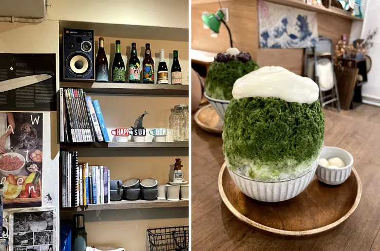 左：Coffee stand by me，右：點冰室