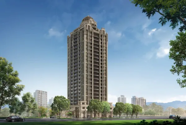 「宜雄盛筵」以落實「厚建築」與「精工品質」的品牌精神打造城市地標，不僅將「藝術館住宅」理念深植其中，未來社區2樓還有市立圖書館進駐。(3D示意圖/宜雄盛筵提供)