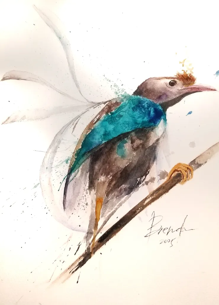 “王子，抱歉我拍得你不好，請接受我為你畫的肖像畫🤣“