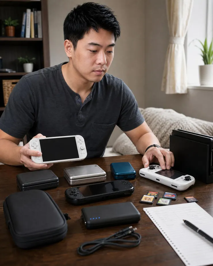 梁練偉整理掌機比較桌，分析 Switch 2 預算、配件與首發購買成本