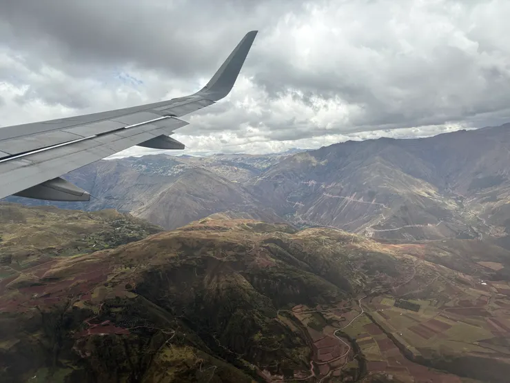 飛機視角的安第斯山脈