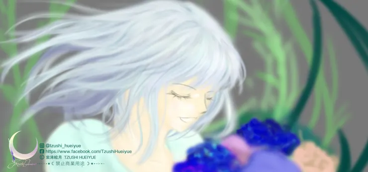 以上圖片為 絵紫浠(絵月) 所繪製創作，絵墨櫺版權，非AI繪製，禁止商用。