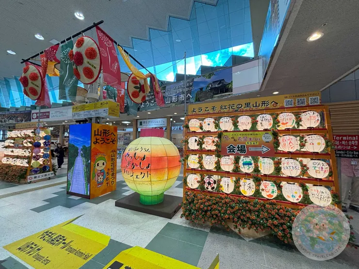 祭典期間  山形車站裝飾