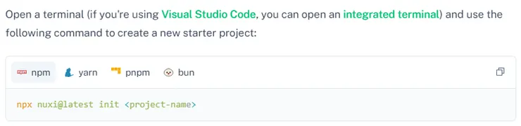 可依據自己使用的套件管理工具去進行安裝，我自己是用 npm
