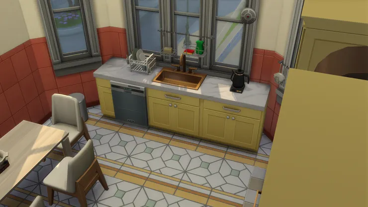 另一邊就是洗滌的區域,很可惜不能跟煮食區連在一起。