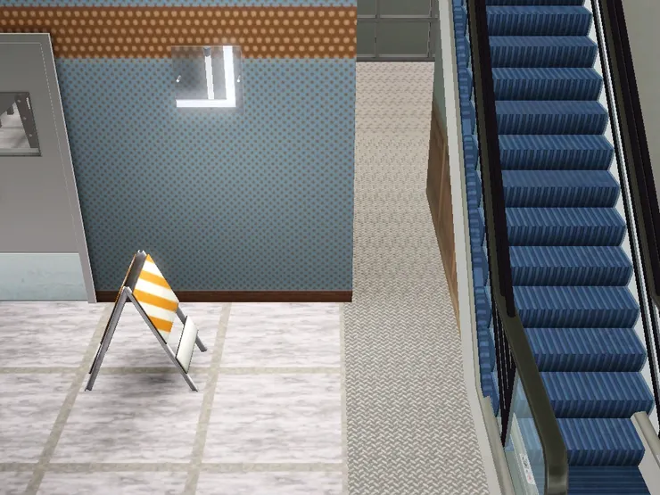 我不想用門或屏風,所以放個牌子。