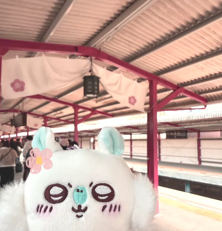 到達太宰府車站啦!來一張!咪~爹~~~~