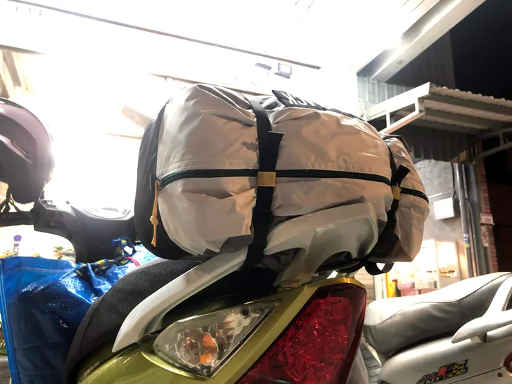 只靠壓縮繩固定