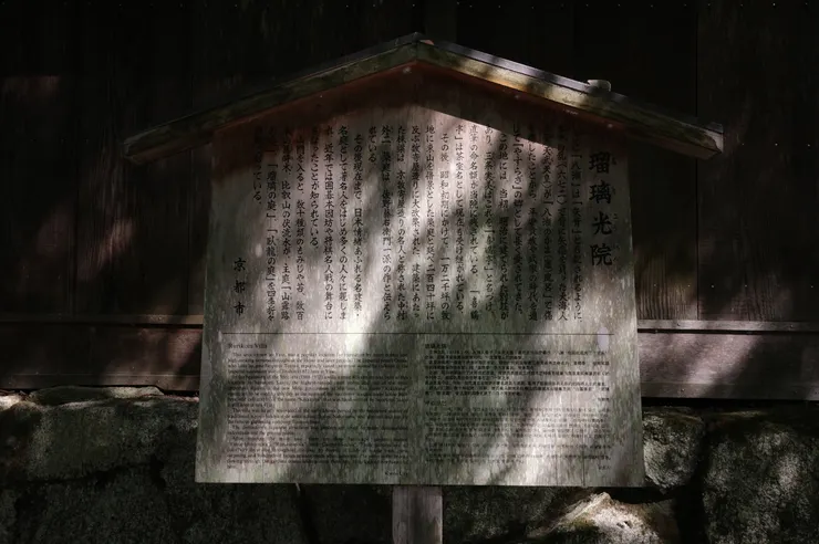 琉璃光院，被苔蘚覆蓋的花園。