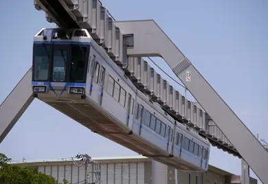 湘南單軌電車路線圖 (圖片來源：湘南單軌電車)