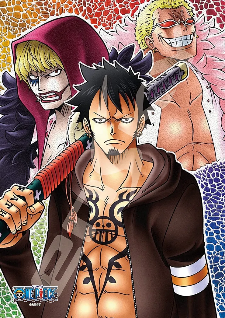 羅希南特（左）；羅（中）；多佛朗明哥（右）