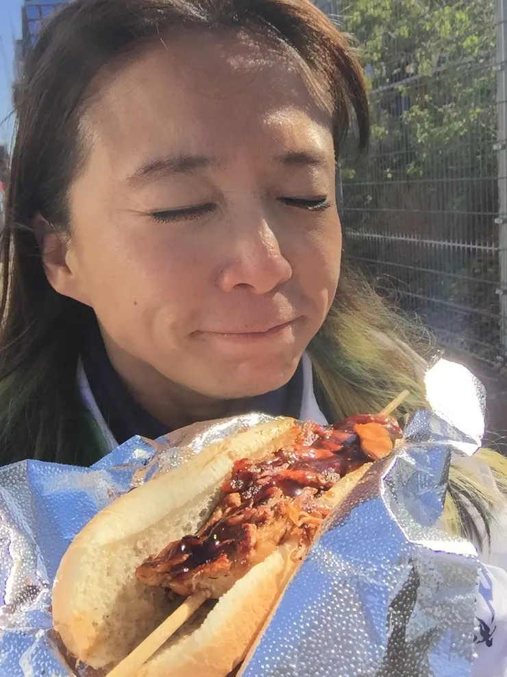 卡蘿臉上顯示著心滿意足