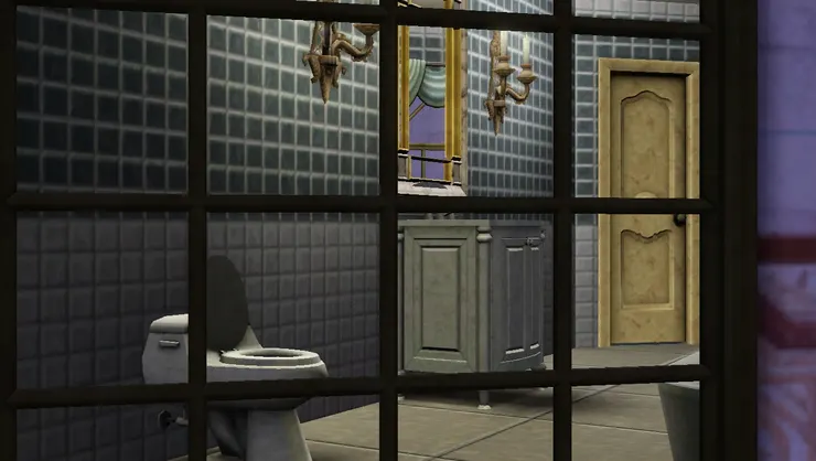 這麼大的窗很容易被人看光光,真不知設計的人怎麼想!