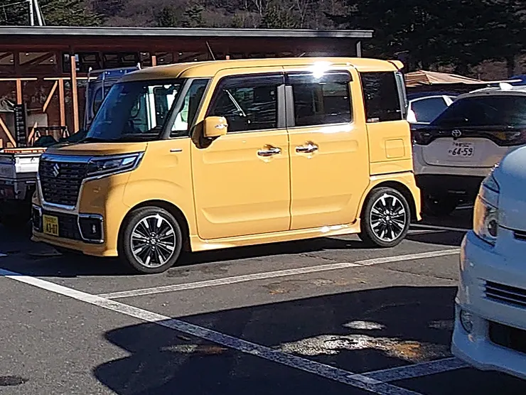 SUZUKI含羞草黃（Photo by Zora），出沒地點：日本長野縣蓼科湖畔停車場