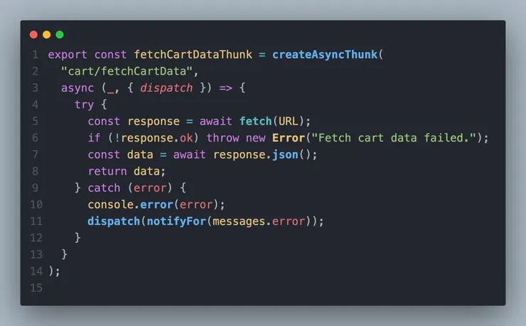createAsyncThunk 函式使用