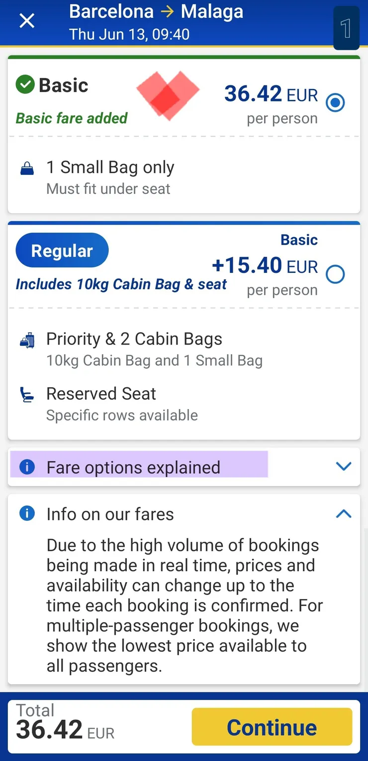 選好地點跟日期後進入票價選擇。